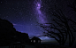 General 1920x1200 lights nature trees night stars cabin silhouette Milky Way cliff rock