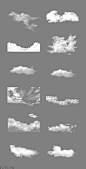 源文件-天空 蓝天 叠加 白云 云朵 免抠云层 PNG免扣设计素材