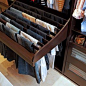 Pull out rack for pants...genius! Contemporary Home Design, Pictures, Remodel, Decor and Ideas - page 5: 