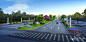 道路绿化设计效果图