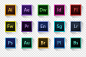 adobe公司软件图标标志ps素材