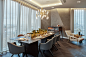 Parliament House, Westminster - Honky : This exceptional triplex penthouse apartment overlooking the River Thames tops a new building by our clients Telford Homes.  Working closely with them, Honky designed all the internal finishes – bespoke oak chevron 