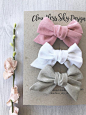 Mini hair bows, baby hair bows, white bow, pink bow, baby headband, hair bows, girls hair bow, toddl