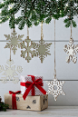 Buy Set of 6 Natural Wooden Baubles from the Next UK online shop