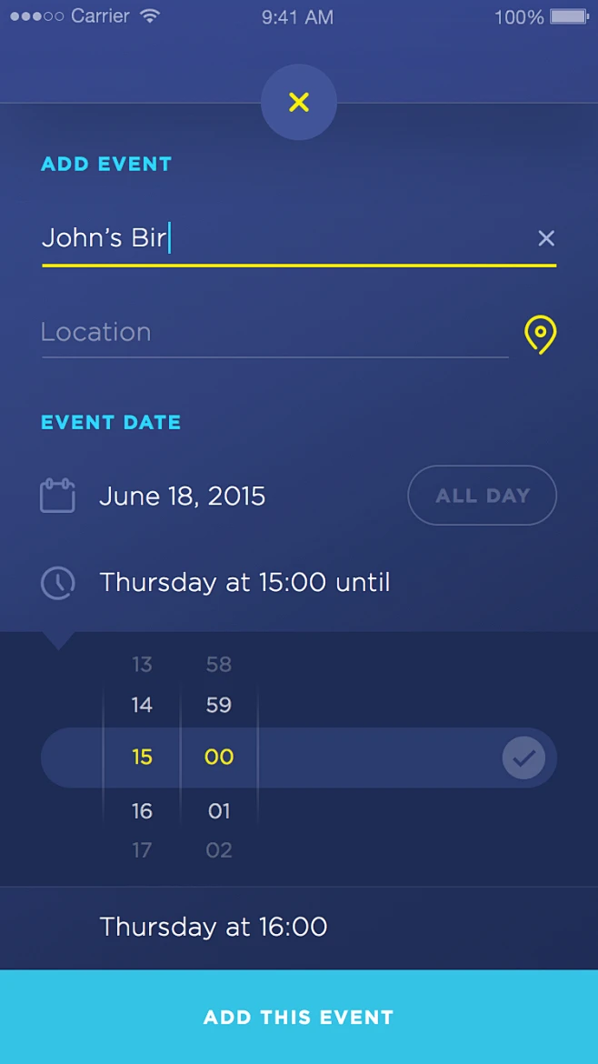 Calendar ui 02-花瓣网