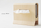 日本yamato japan “With” 手工作 带收纳抽屉 纸巾盒的图片