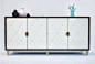 现代简约展示柜摆件组合3d模型