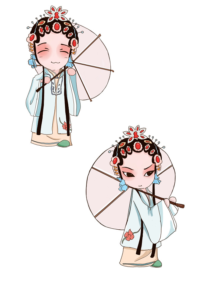 q版卡通京剧人设白素贞