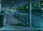 街道，夜