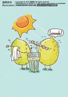 最近天气炎热，来杯冰镇柠檬苏打吧～！柠檬的口号是：“原生态，不切片！”