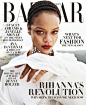 知名美妆企业家#Rihanna#登上《Harper's Bazaar》杂志金九封面及写真释出！目前公开的美版、英版、希腊版、德版、泰版的芭莎九月刊，封面人物都为Rihanna。据传，Rihanna将横扫《Harper's Bazaar》杂志在全球26个国家的九月号刊封面。#杂志架# ​​​​