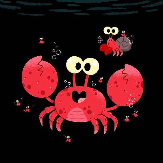 Happy crabs. Crab ch...
