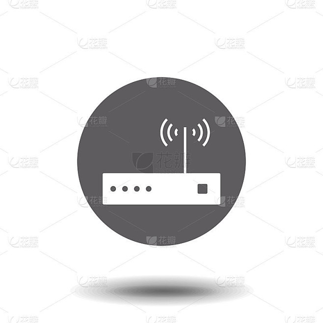 Wifi router icon vector symbol stock illustration