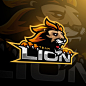 电竞狮子标志logo矢量图素材