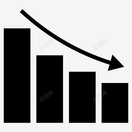 条形图数据递减图标 免费下载 页面网页 平面电商 创意素材-花瓣网