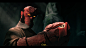HELLBOY, Julen Urrutia : So, I´ve been wanting to do Hellboy for some years, and in fact I started with him a couple of times but never finished until now. To make the project easier, I decided to make just a shot and not a full body model. 
I tried to be