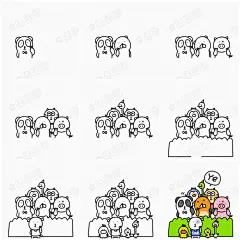 【陈圈圈手绘简笔画小课堂】卡通，漫画，手绘，教程。 微博＠陈圈圈，微信公众号：陈圈圈