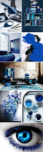 Scandinavian Interior Design Style / Blue mood board