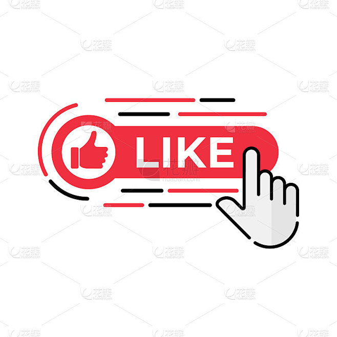 Like button icon for social media. Thumbs Up icon
