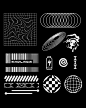 sharp spiky brutalism element asset ornamentposter, tattoo, tribal illustration vector creepy icon, symbol sick editable