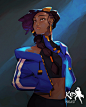 Afrofuturism, Malcolm Wopé : Painted up some character sketches from this weekend. Super fun trying out some new refs for costumes. Hope everyone had a good weekend! Osu!

#art #african #afrofuturism #painting #characterconcept #charactersheet #characerde