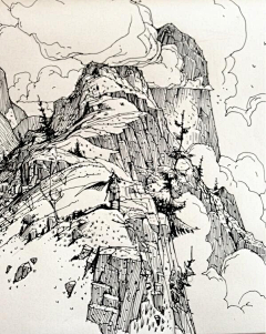 一只可爱的建筑狗采集到手绘-插画