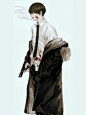 #绘画参考# 大佬画的男生眼睛 画师 Ney ​​​