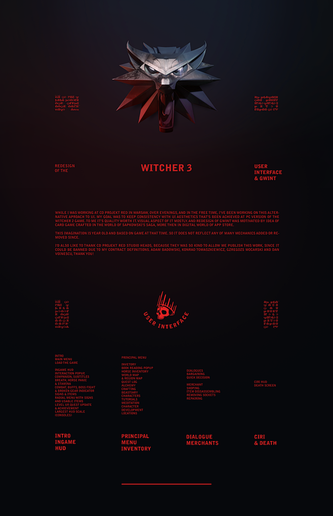 Witcher 3—UI & Gwint...