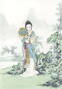 仕女图   - 源文件下载【酷图网】仕女图,古代仕女图,古代美女,仕女工笔画,仙女,