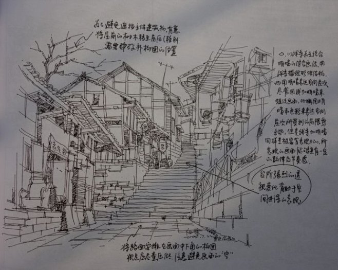 【建筑画】夏克梁钢笔建筑·写生与解析