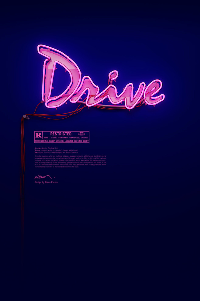 Drive neon pink ligh...