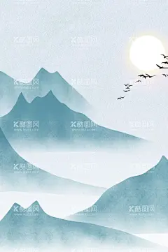 山水装饰插画  - 源文件下载【酷图网】山水插画海报,山水装饰画,山水海报素材,山川插画,古风人物山水,山水插画,古风山水插画,海报简笔画,山水插画素材,山水画广告,海报山水背景,唯美水杉插画,
