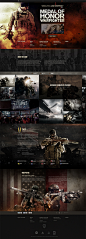 Medal Of Honor Warfighter : A personal redesign of the Medal Of Honor Warfighter main site.