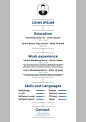 CV, resume template