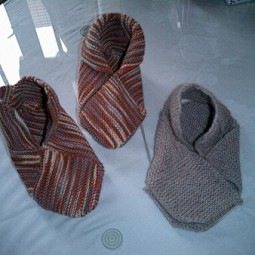 袜子的织法-婴儿宝宝手工毛线编织袜子的织...