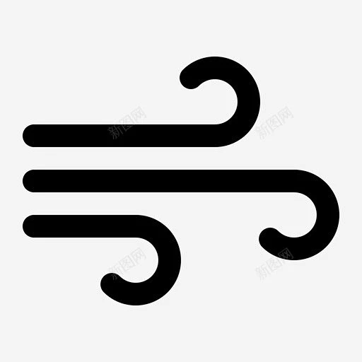 微风大气气流图标 UI图标 设计图片 免费下载 页面网页 平面电商 创意素材-花瓣网