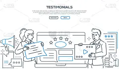 公司奖状-线条设计风格的网页横幅