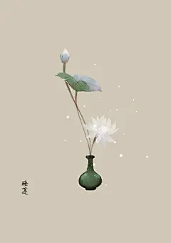 八月份的生日花1~16号-artistic青尘_artistic青尘,生日花,唯美,小清新_涂鸦王国插画