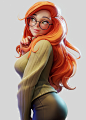 风格化练习2 red hair