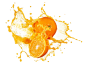 橙子与橙汁高清图片