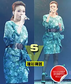 绿荫印花裙抢镜世界杯 李冰冰小胜容祖儿|绿荫印花裙|女星李冰冰、容祖儿|衣品撞衫PK_