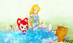 从前有一个池塘，
水中有一位美丽善良的女神。
有人曾不小心把旧斧头掉进了那个池塘，
而池中的女神拿出了一把金色的斧头，
问到：“这个是你掉的吗？”
那人很诚实的回答说：“不，我掉的是一把破旧的斧头。”
女神很欣慰的说：
“如果你刚才说谎话，那斧头都不会得到。
但是你说的是实话，这个金斧头送给你！”
阿狸和大熊找了很久，
终于找到了传说中的池塘，
后来阿狸就把他们家的破烂东西都扔进去了...
然后女神拿出新的东西的时候，阿狸就会说：“啊，这不是我的~~~”
大熊每次看的都囧死了。
阿狸在扔彼得叔叔旧沙发
