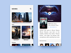 黑发饰采集到APP web-电影应用软件 Movie Application