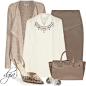 White Blouse and Statement Necklace