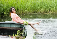 女人,快乐,船,户外,乐趣,马达加斯加,水,美,艺术,水平画幅