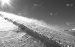 黑白图片,大风雪,天空,风,暴风雨,水平画幅,山,雪,无人
