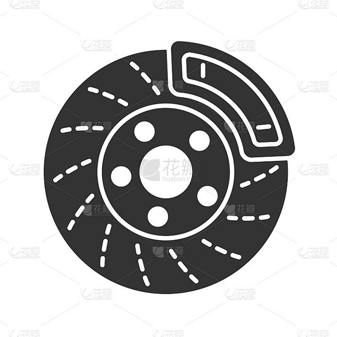 盘式制动器与卡钳字形图标