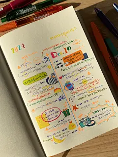 手绘日记｜在手帐里做一个多巴胺女孩 - 小红书