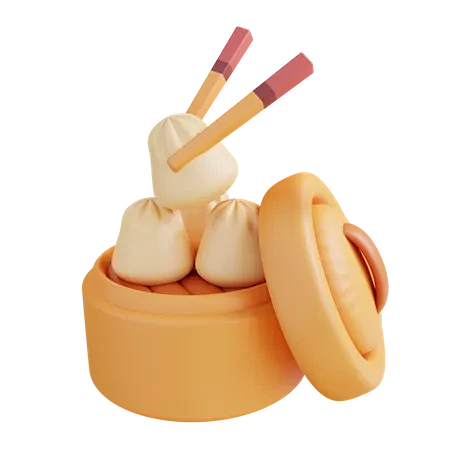 Dim Sum 3D Icon