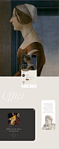 app art concept UI ux/ui museum painter uffizi gallery uidesign